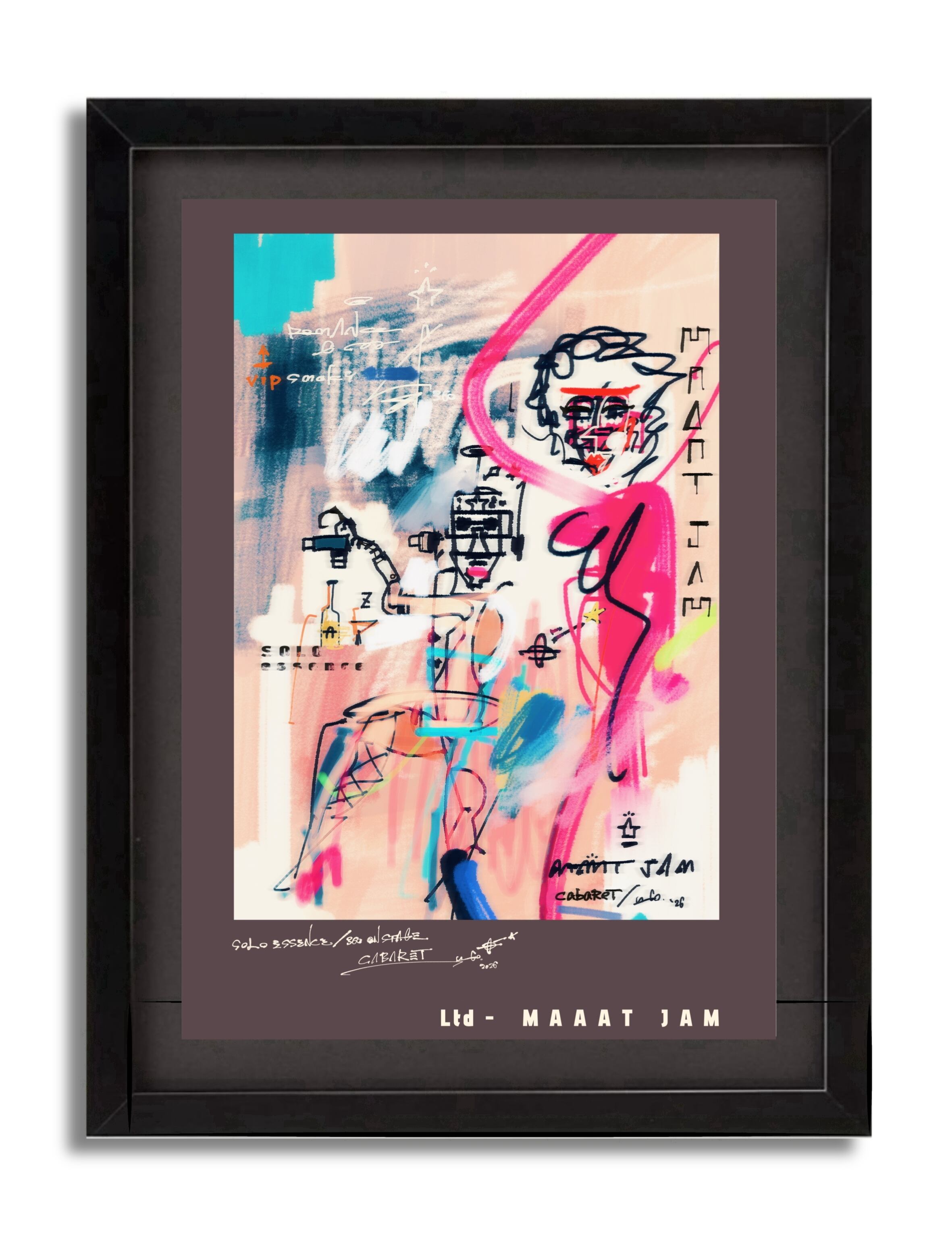 A3ﾌﾚｰﾑ込み「U-GO THE ARTWORK」ｸﾞﾗﾌｨﾃｨ 絵画 | U-GO THE ARTWORK