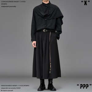 RFDRFD 26AW  ジャガードパターン フェイクレイヤードシャツ