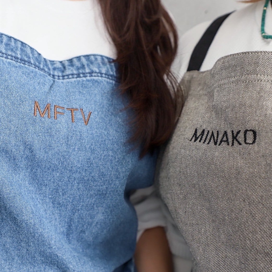 a v oになりましたリップル、手作りエプロン　ミニバックプレゼント中❣️ MINAKO × RE-CORD】everyday エプロン【こちらの商品は10営業日以内で