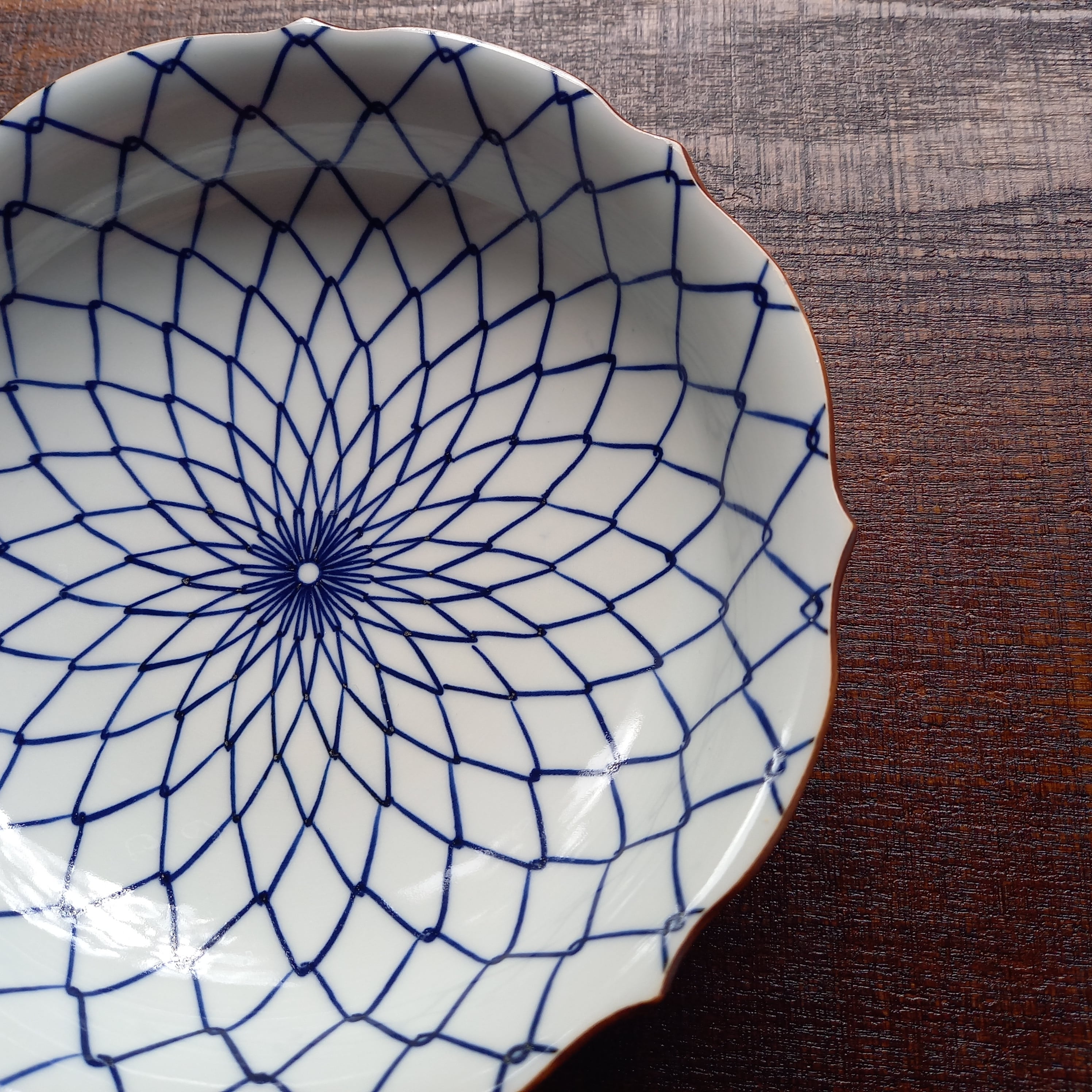 陶器祭り】輪花網目取鉢 | 京の器 竹峰窯 Chikuhougama -