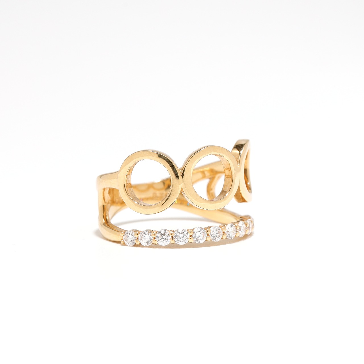 ダイヤモンド デザインリング K18 / 0.310ct