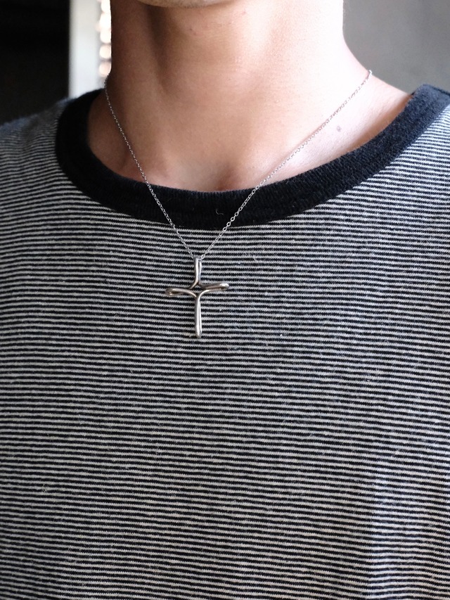 Used Tiffany infinity cross necklace