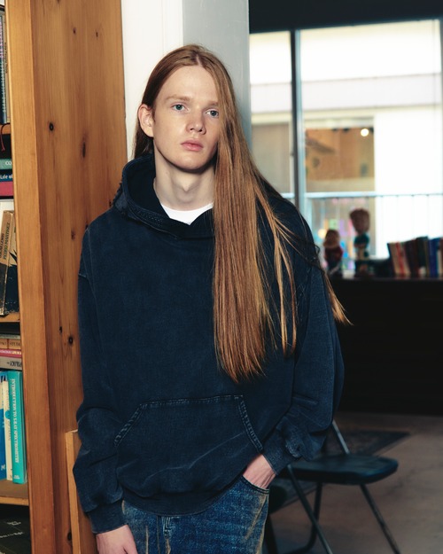 ADAM PATEK dyed still embellished pullover pk (BLK) AP2624010