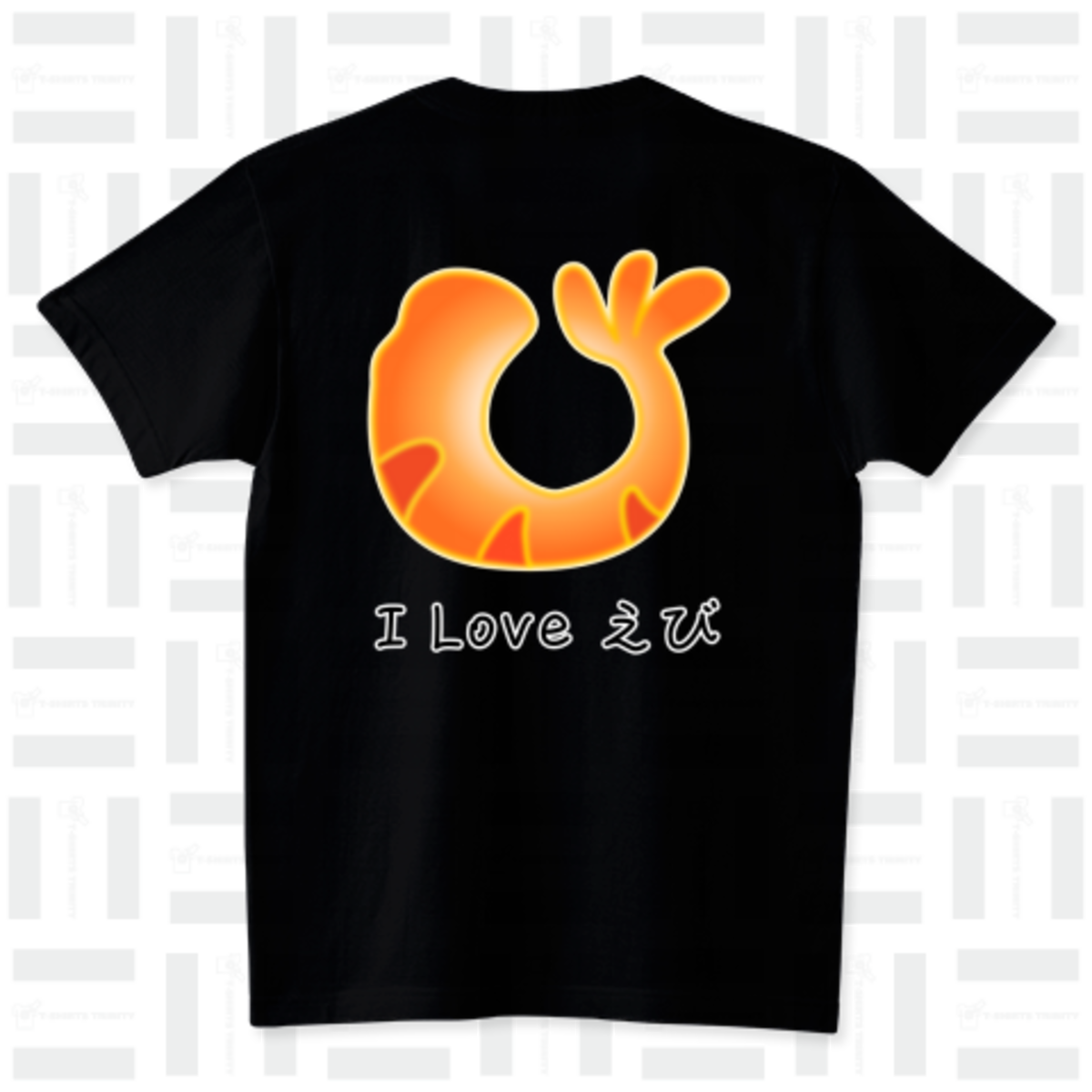 ◆Aelfric Eden◆パピープリントTシャツ 送料関税込み I Love えび / バックプリント / スタンダードTシャツ(5.6オンス