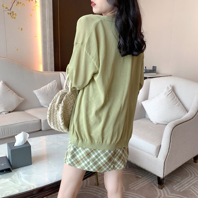 3点セット セットアップ キャミソール カーディガン チェック柄