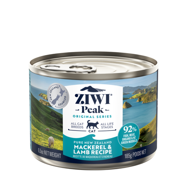 ZIWI Peak (ジウィ ピーク) キャット缶 マッカロー＆ラム 185g｜全猫種・全年齢対応 【正規品】
