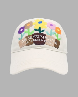 [THE MUSEUM VISITOR] FIVE FLOWER POT BALL CAP (IVORY)  正規品 韓国ブランド 韓国通販 韓国代行 韓国ファッション