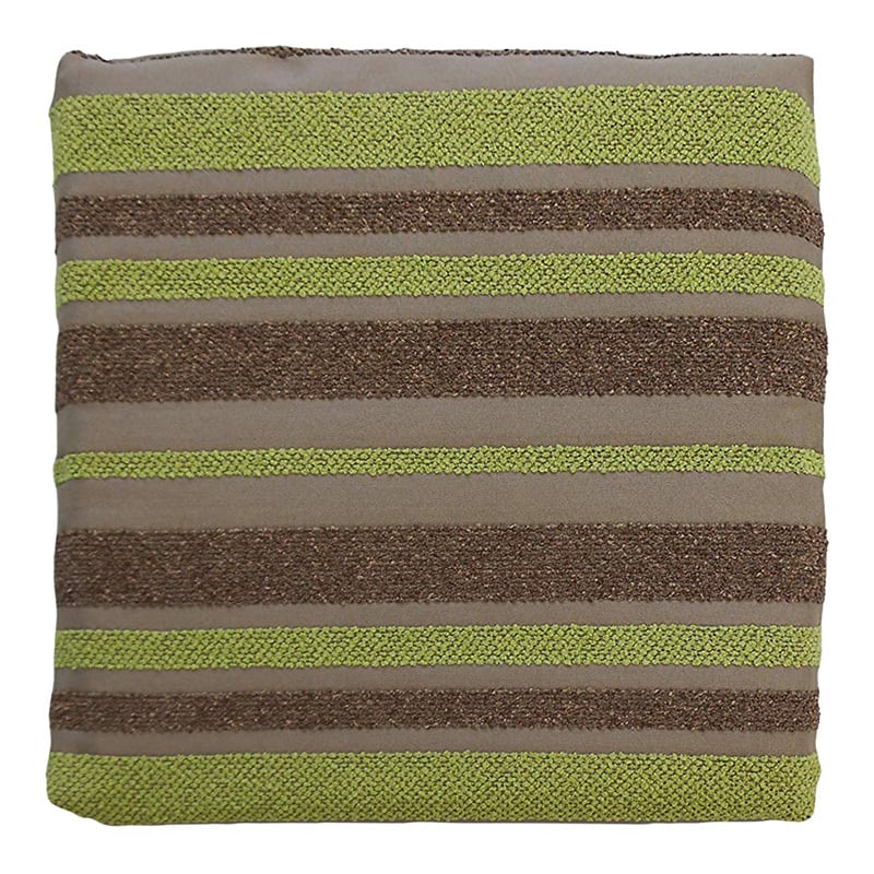 低反発シートクッション カバー付き 38×38×4cm シュニール ボーダー