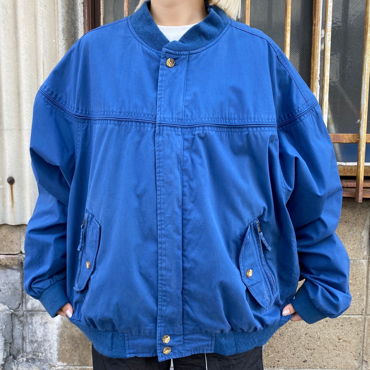 90年代 Puritan カップショルダー ブルゾン ダービージャケット メンズ 
