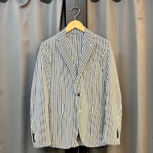 artea STRETCH COTTON SEERSUCKER STRIPE JACKET《48》