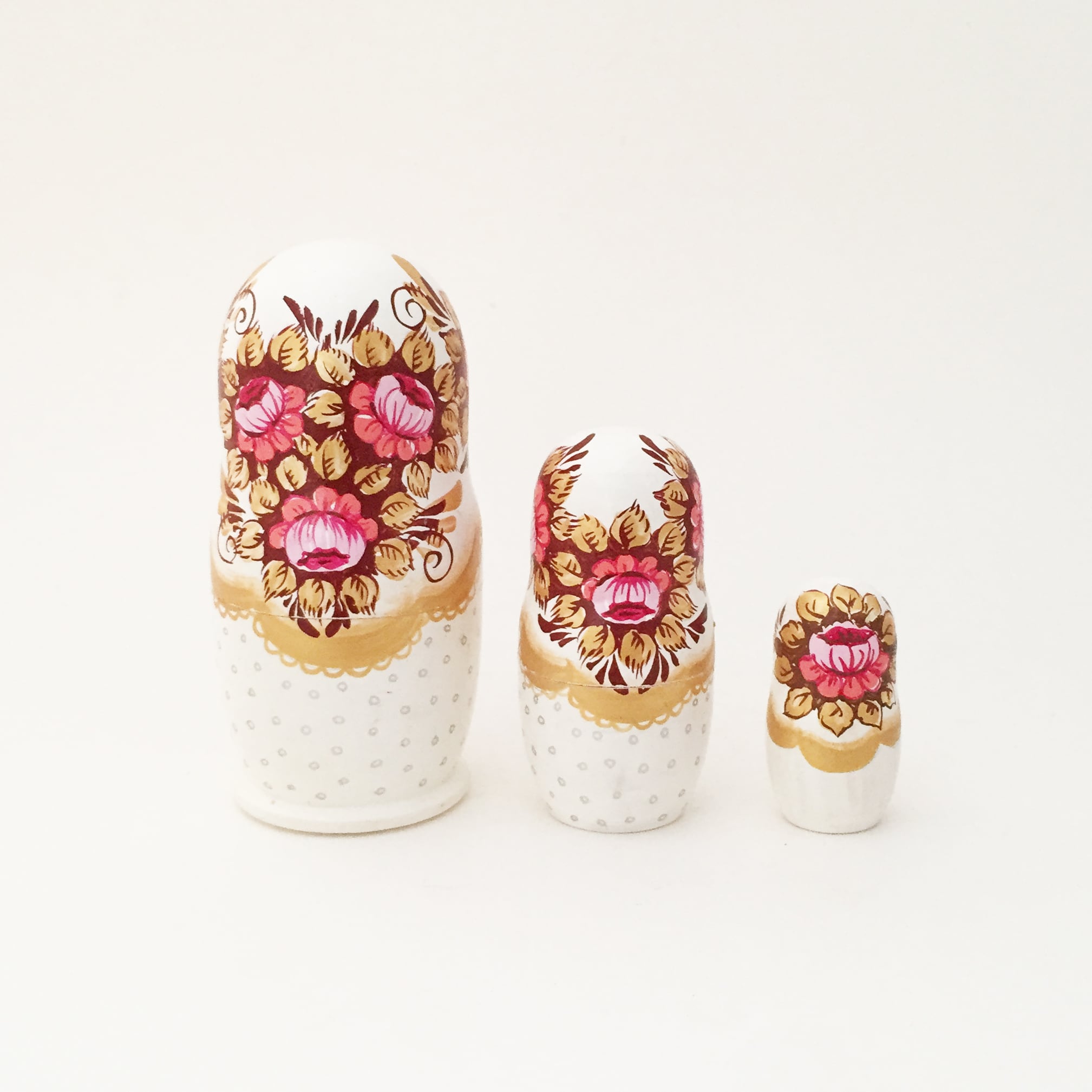 ★ロシア製高級マトリョーシカ★冬景色 マトリョーシカ ロシア製 5段 かわいい人形 ロシア土産 木製