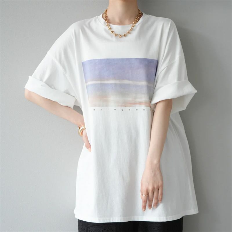 2025年INS 春夏 INS 新作 おしゃれ chic 韓国ファッション トップス Tシャツ