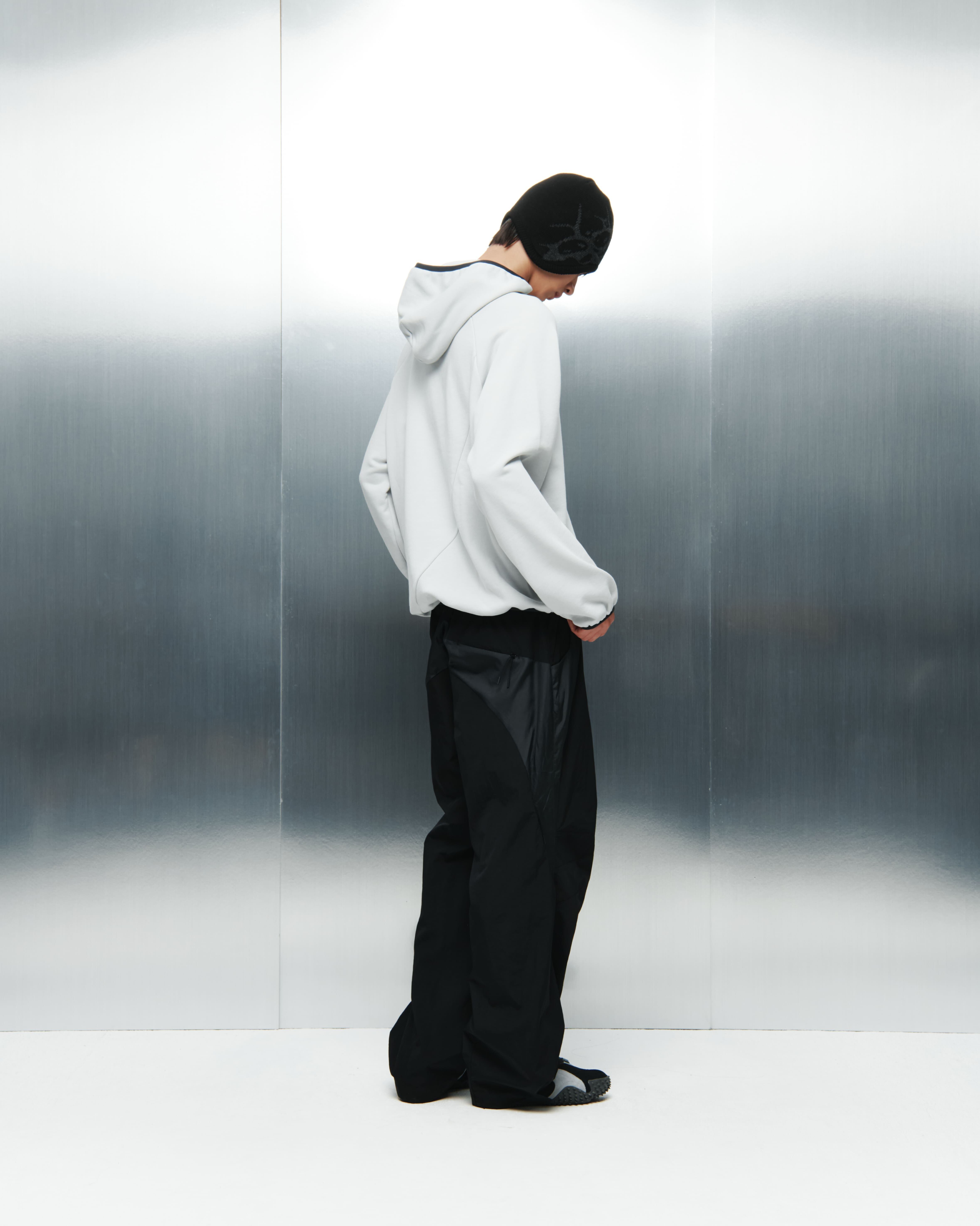 SAN SAN GEAR] TAPED HOODIE [LIGHT GREY]_24FW 正規品 韓国ブランド