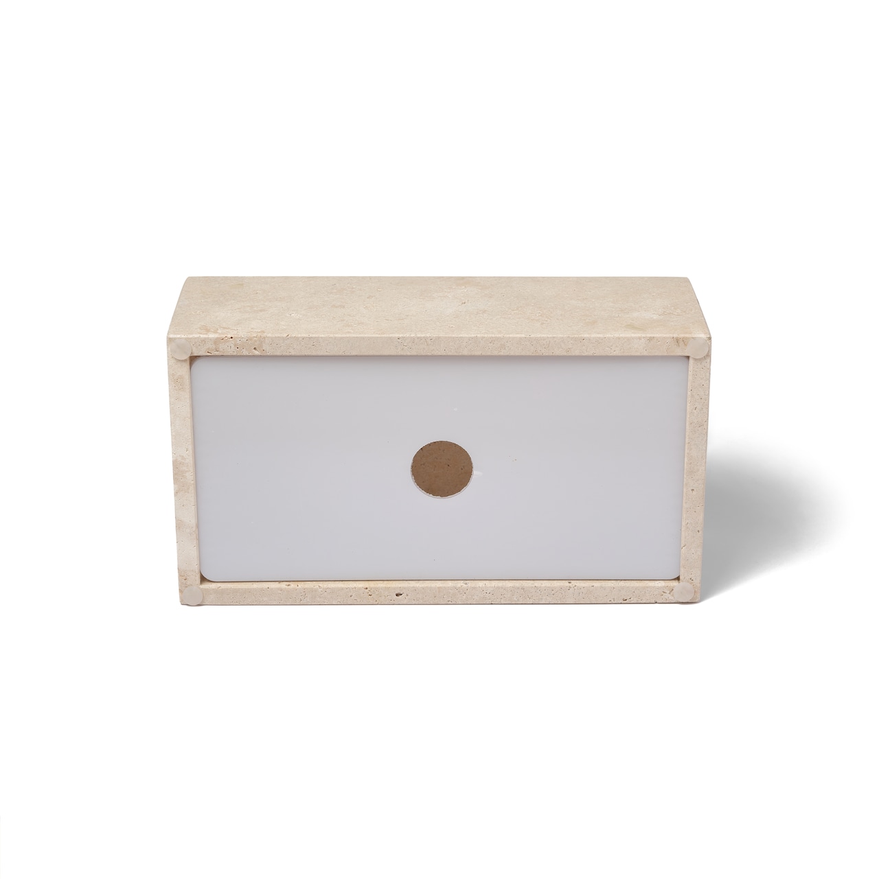 MARBLE TISSUE BOX - Roman Travertine