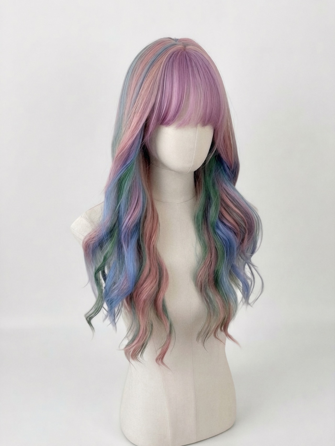 Basic - Cotton Rainbow Long Wig【商品番号 1067】レースフロントなし×