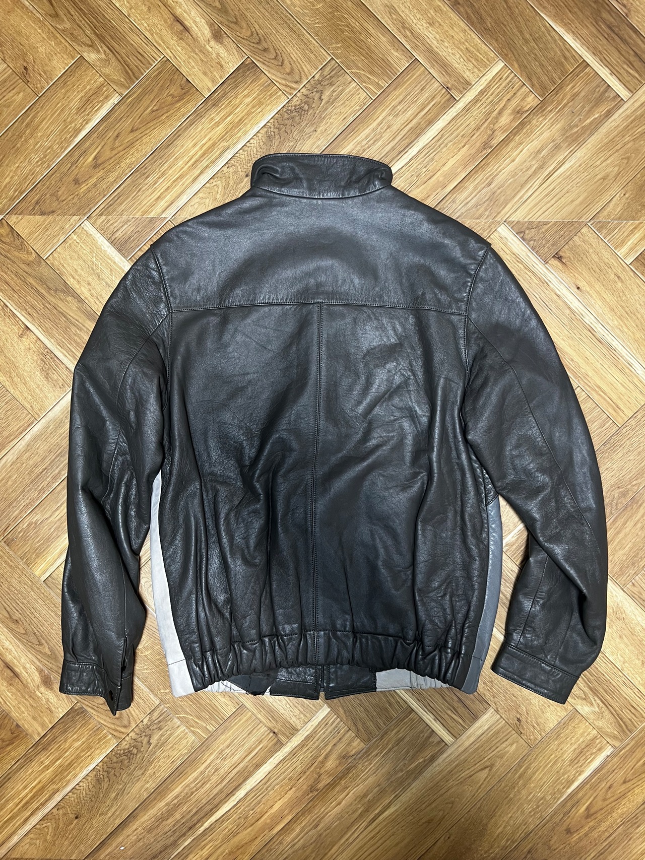 1990s- Tricolor Leather Jacket