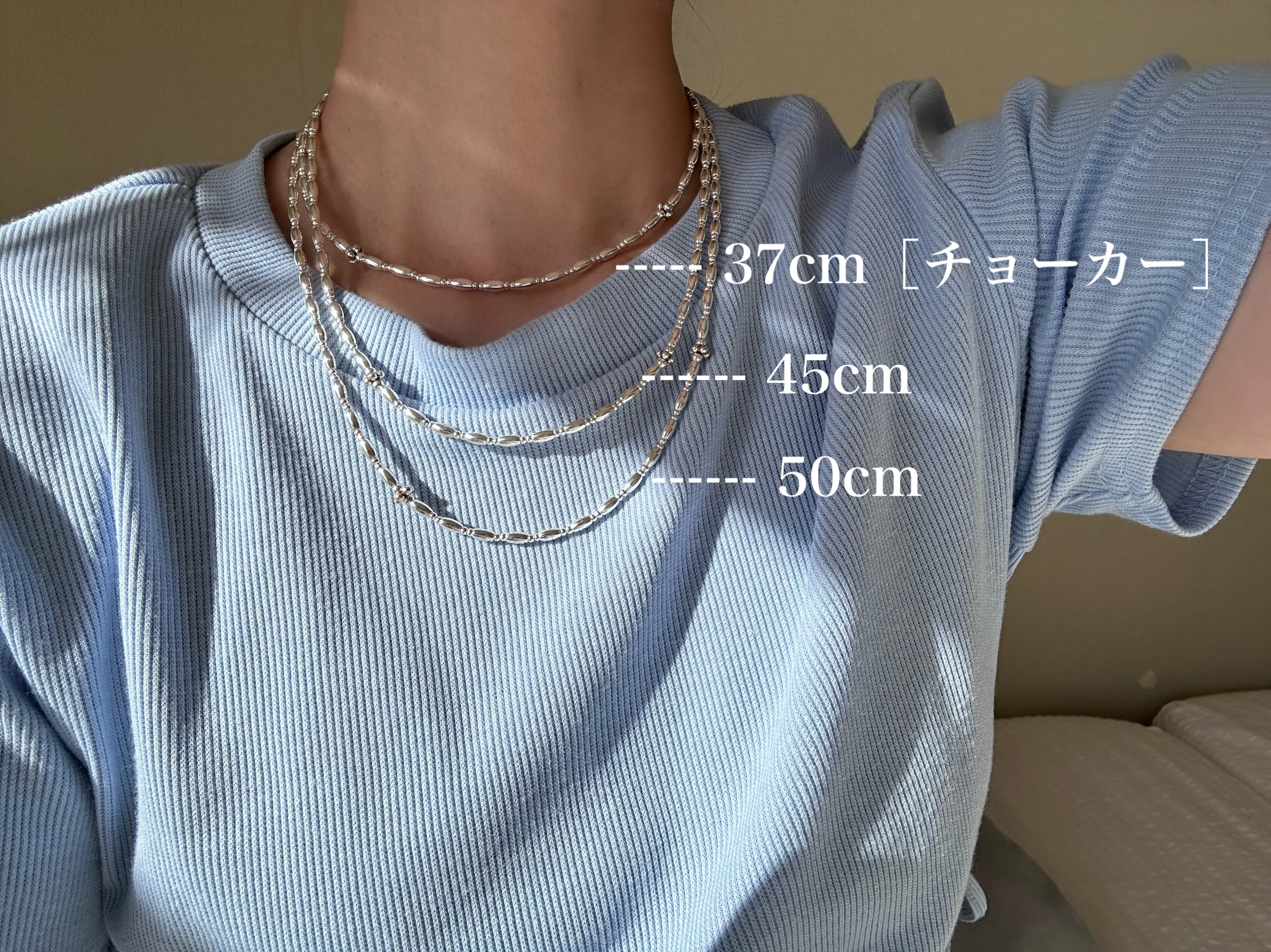9/25(金) 22:00〜再販】#64 handmade beads necklace silver925