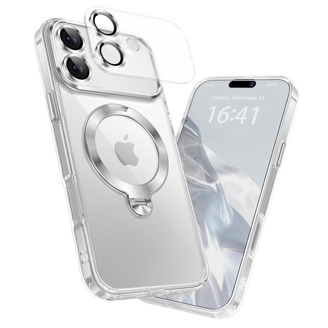 MEIKKS【カメラ完全保護・360°回転スタンド】iPhone 16 用 ケース マグセーフ対応