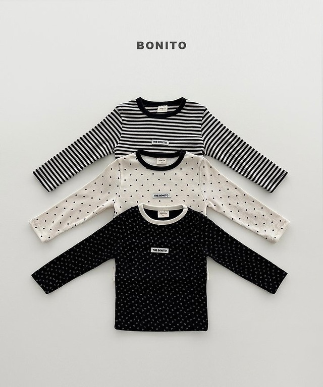 韓国子供服 / BONITO / 26Autumn / デイリーベーシック リブT / 秋服 *12M~JM *