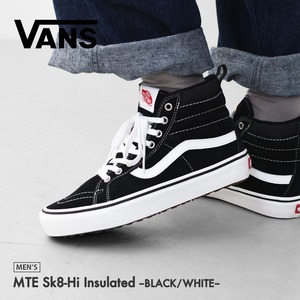 VANS [ヴァンズ] MTE Sk8-Hi Insulated-BLACK / WHITE- [VN000EB4BK2] MTE スケートハイ インシュレーテッド・BLACK / WHITE・スニーカー・アウトドア・キャンプ・MEN'S [2026AW]