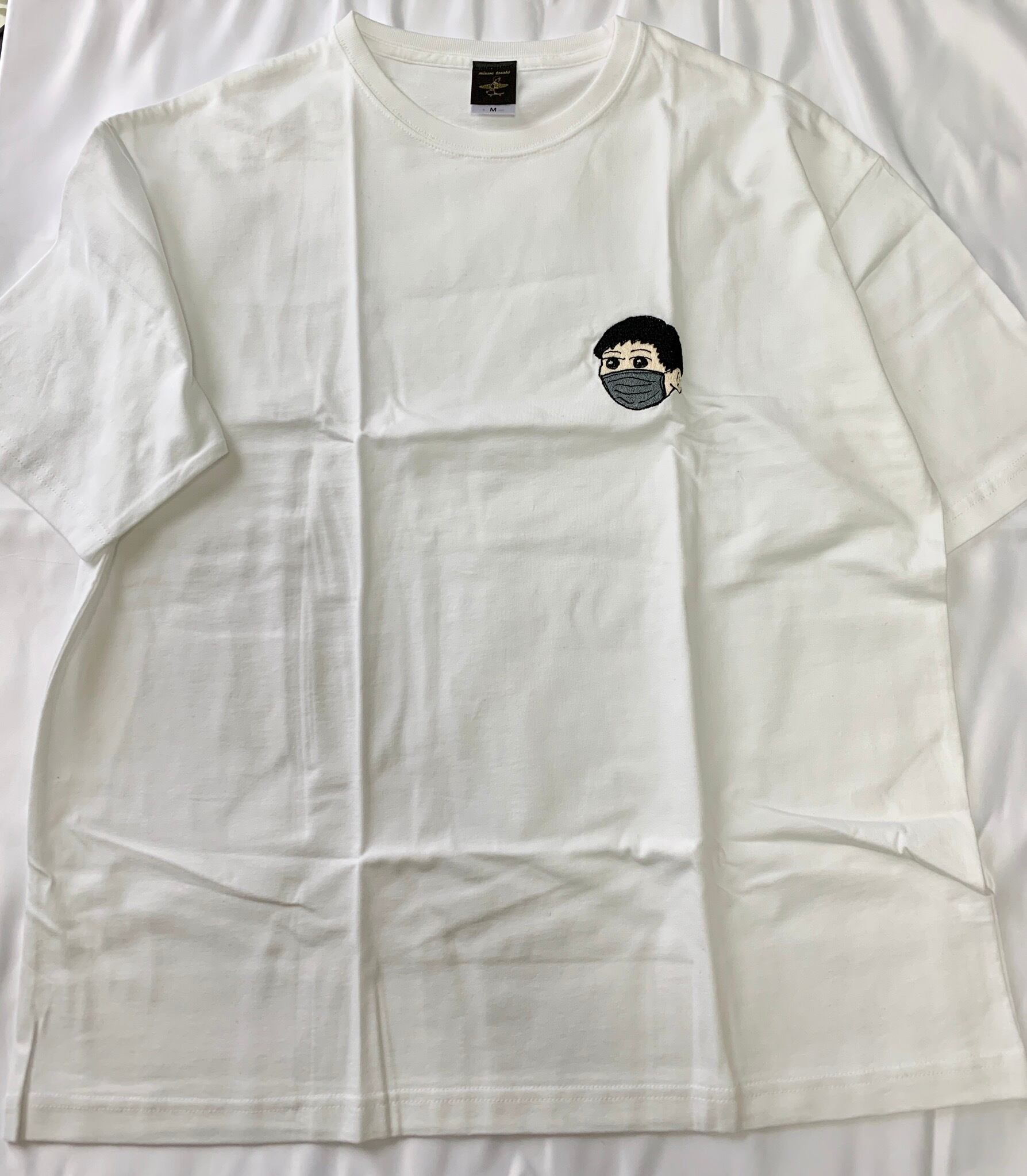 マスクみのるくん刺繍Tシャツ