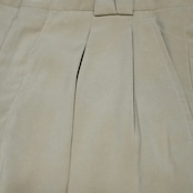 drape silhouette golf embroidery 2tuck slacks