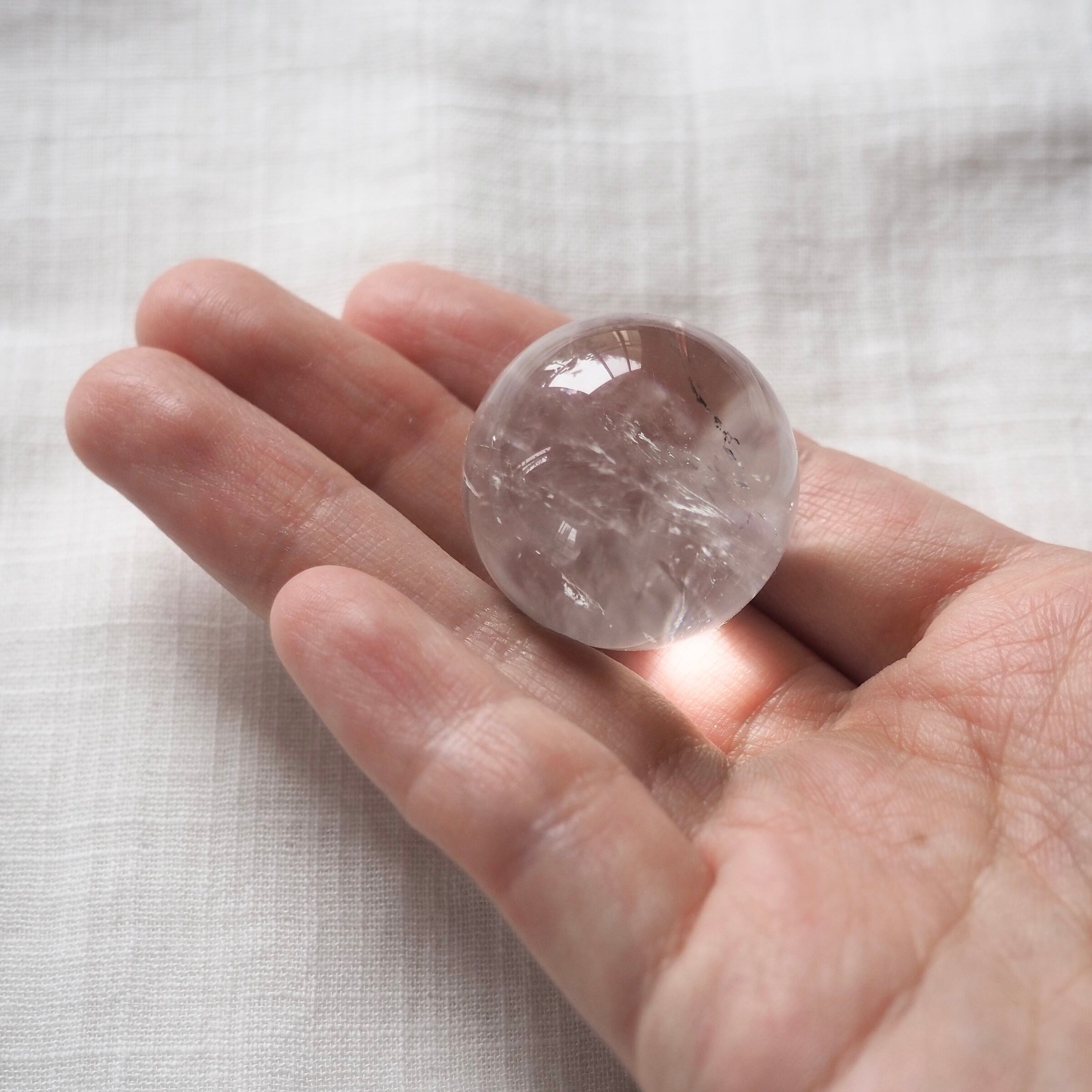 ブラジル産 レムリアンシード水晶丸玉（中） | mypebble