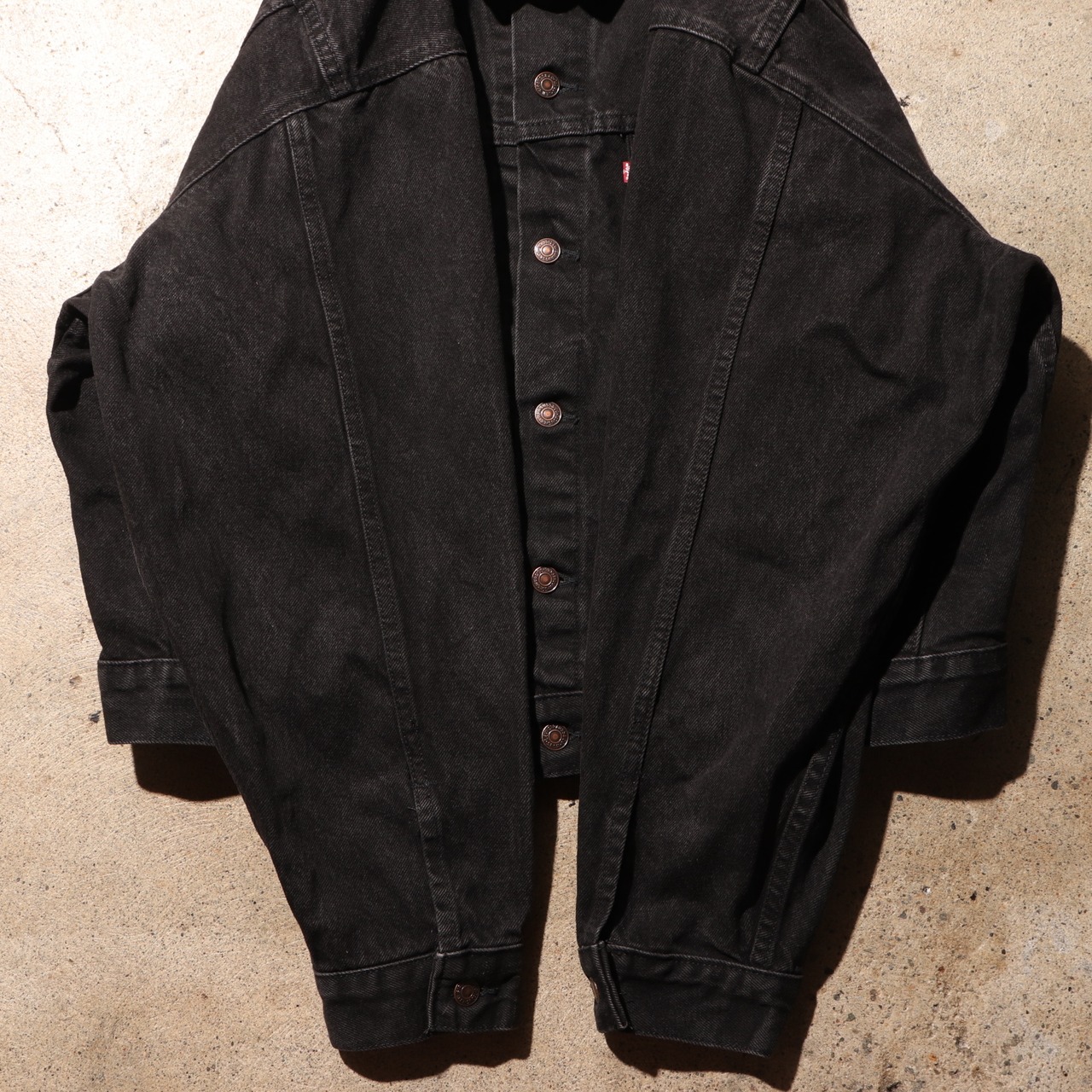 美品 L Levi's 70598 USA 91年 サルファー ブラックデニムジャケット levi's