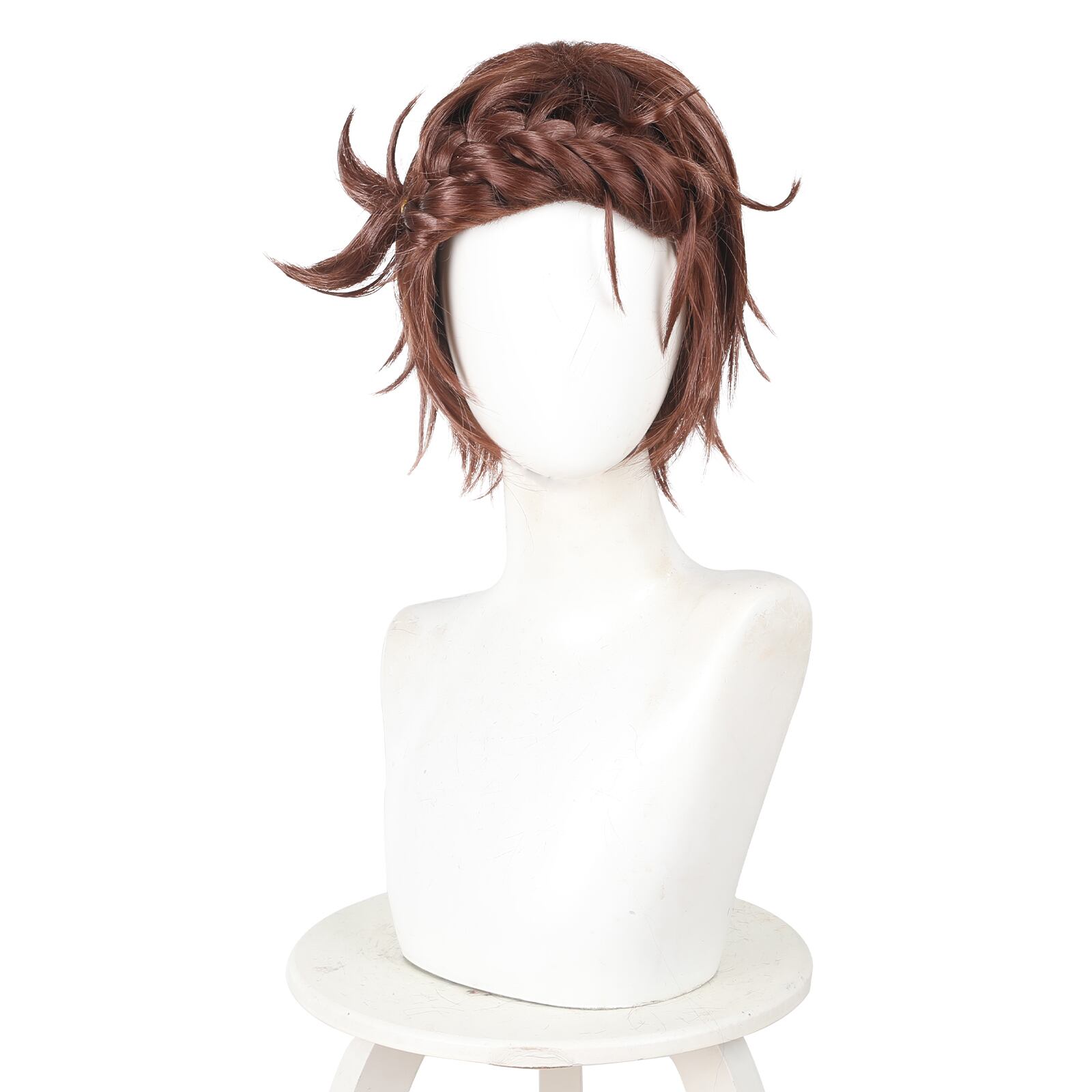 コスプレ耐熱ウィッグ レッドブラウン ショート ウィッグ ☆メダリスト