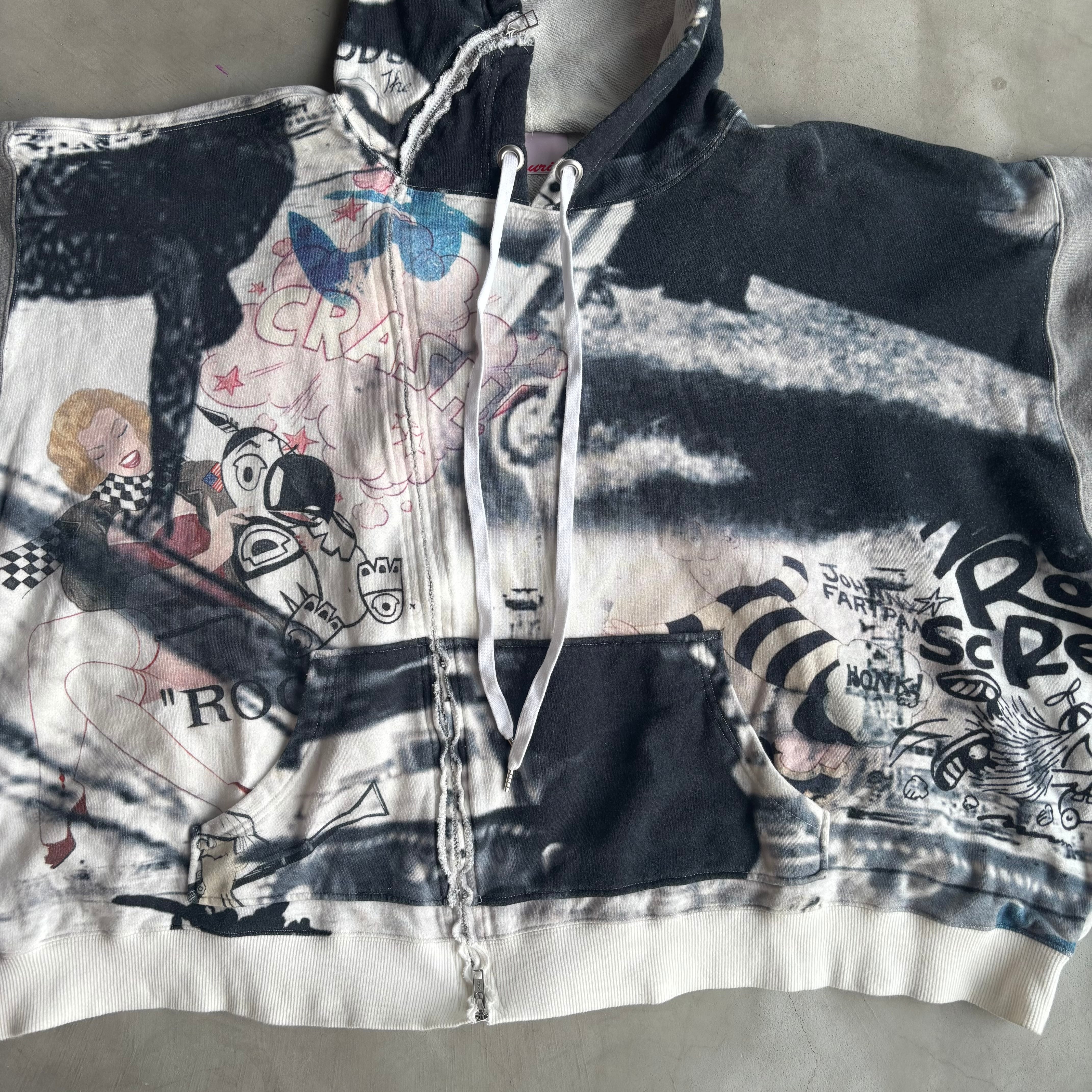 NOZOMI ISHIGURO, CRASH Zip Up Hoodie | WEB