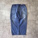 50-60s メタルボタン フレンチワーク Metis ブルー パンツ W38