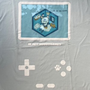 【ゲームTシャツ】Hoooさん GAMEに夢中！PVCポケット付き 推し活ユニセックスTシャツ