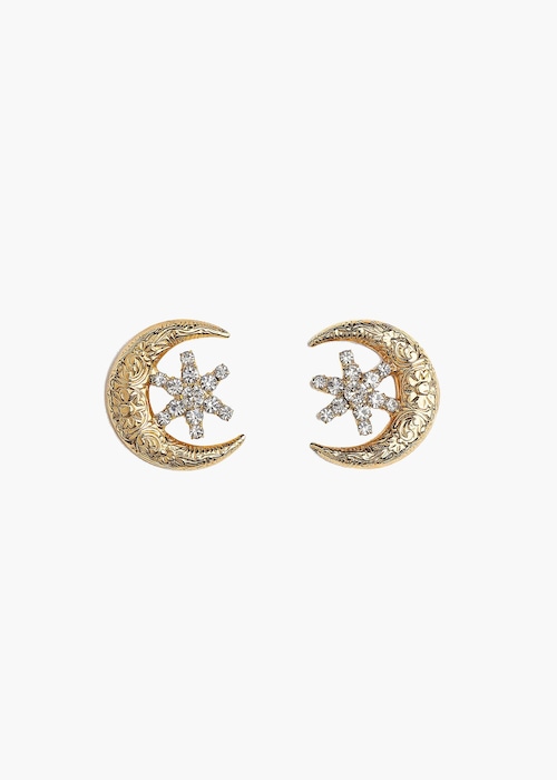 購入　JENNIFER BEHR　ジェニファーベア Callisto Stud Earringcrystal-antique-gold