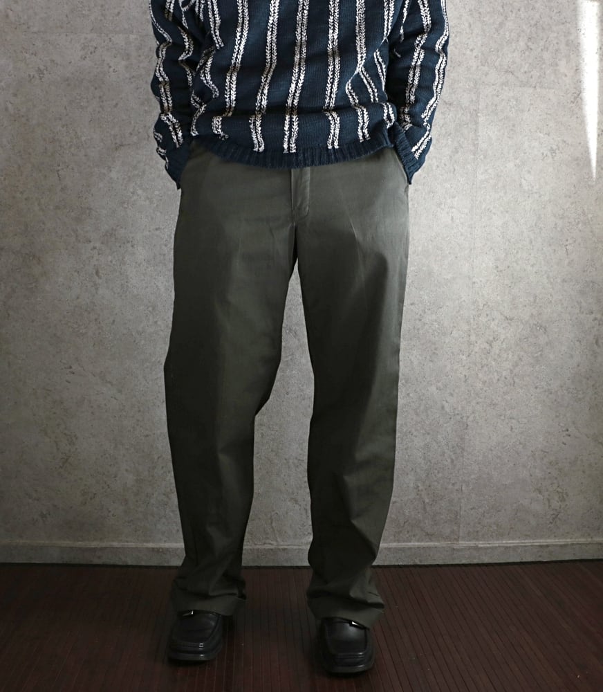 60s Dickiesディッキーズ TALON ジップ チノ ワーク パンツ USED 古着