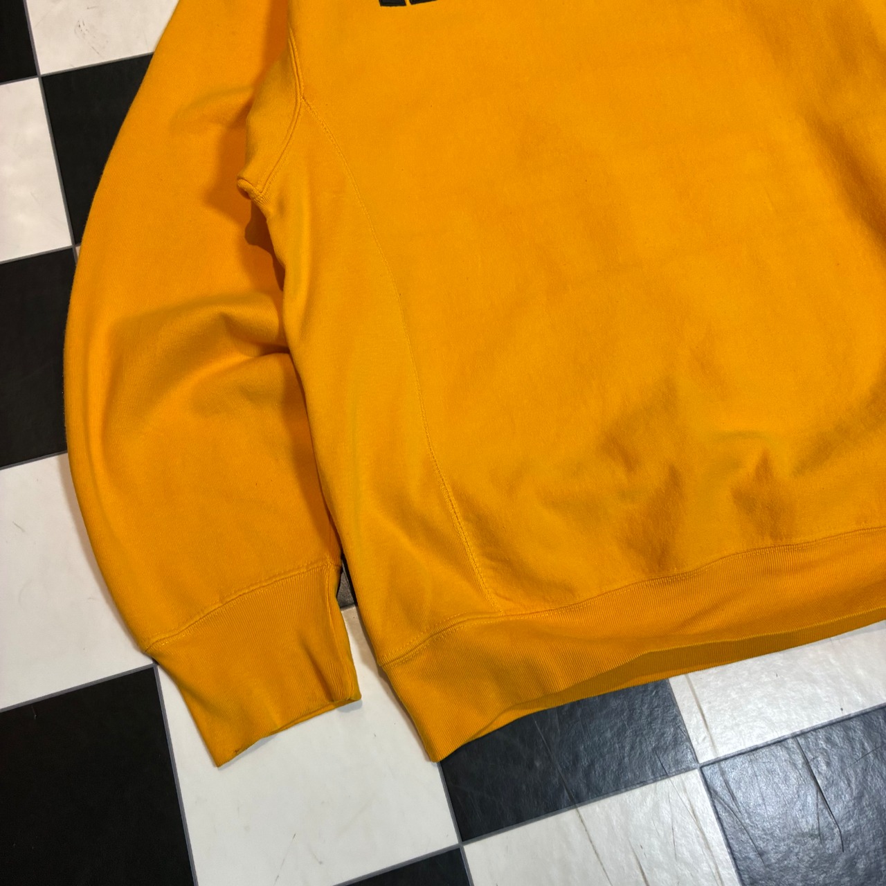 STEVE&BARRYS REVERSE WEAVE HUMMER スウェット 黄色 ハマー アメ車