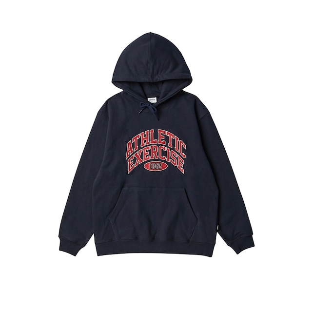 [exercise] DOUBLE ARCH LOGO HOODIE_NAVY 正規品 韓国ブランド 韓国通販 韓国代行 韓国ファッション  パーカー