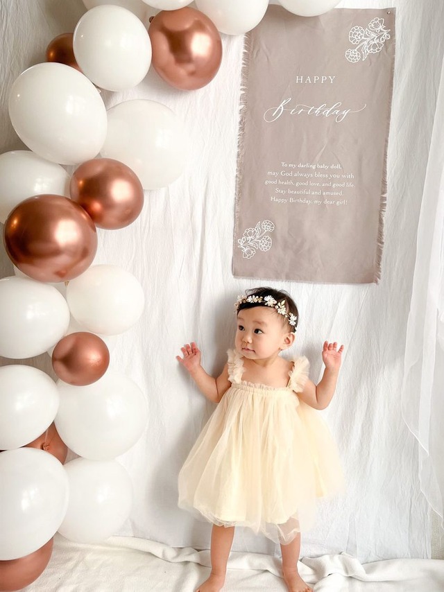 即納②点set  baby tulle dress beige