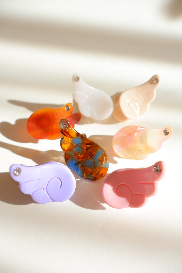 エンジェル　天使の羽のミニヘアクリップ