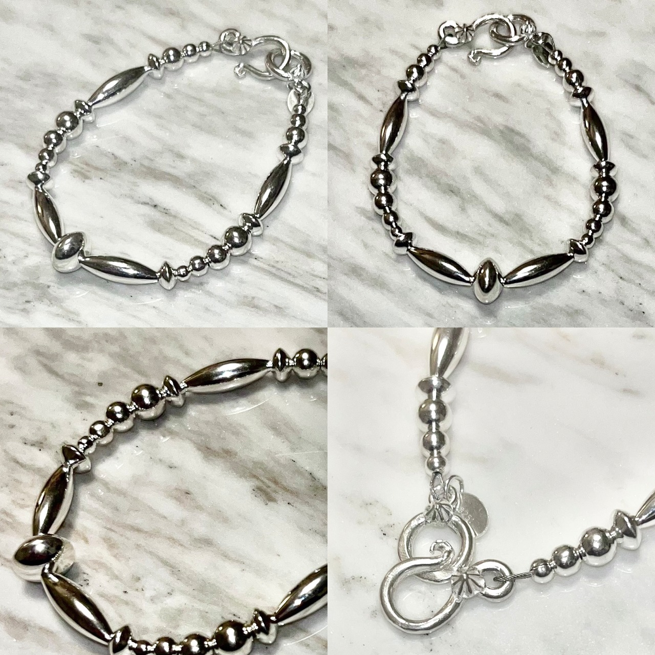 navajo silver pearl bracelet (1)