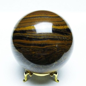 アイアンタイガーアイ 丸玉 73mm スフィア 一点物 151-8154