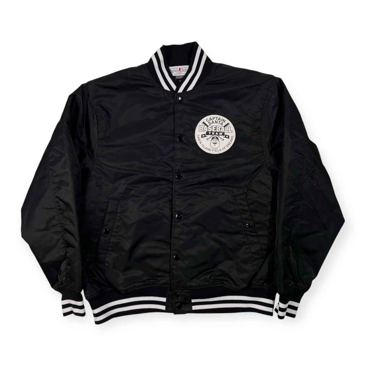 CAPTAIN SANTA キャプテンサンタ BASEBALL ワッペン ナイロン スタジャン サイズ M /メンズ/ブラック