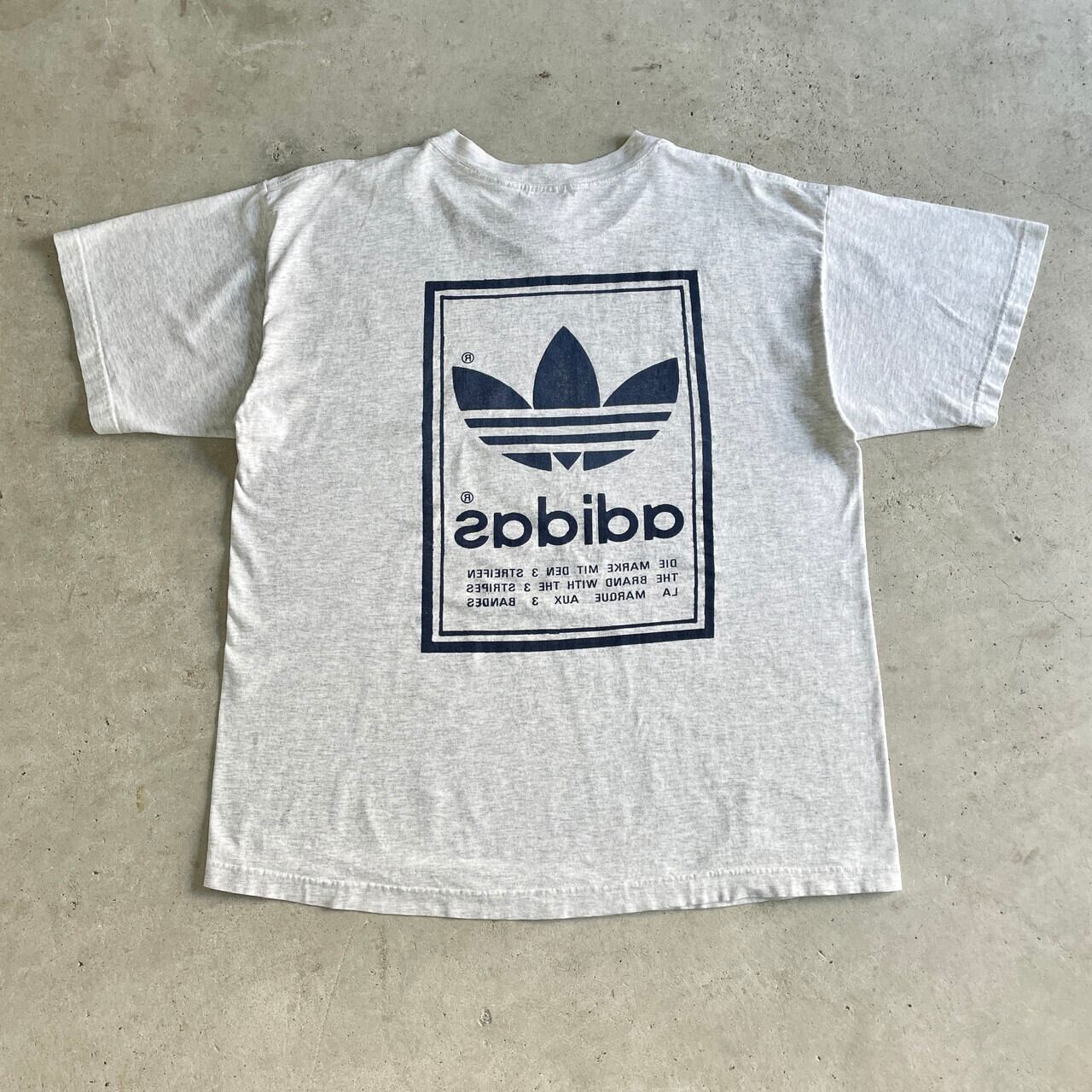90年代 USA製 adidas アディダス ビッグロゴ トレフォイルロゴ 