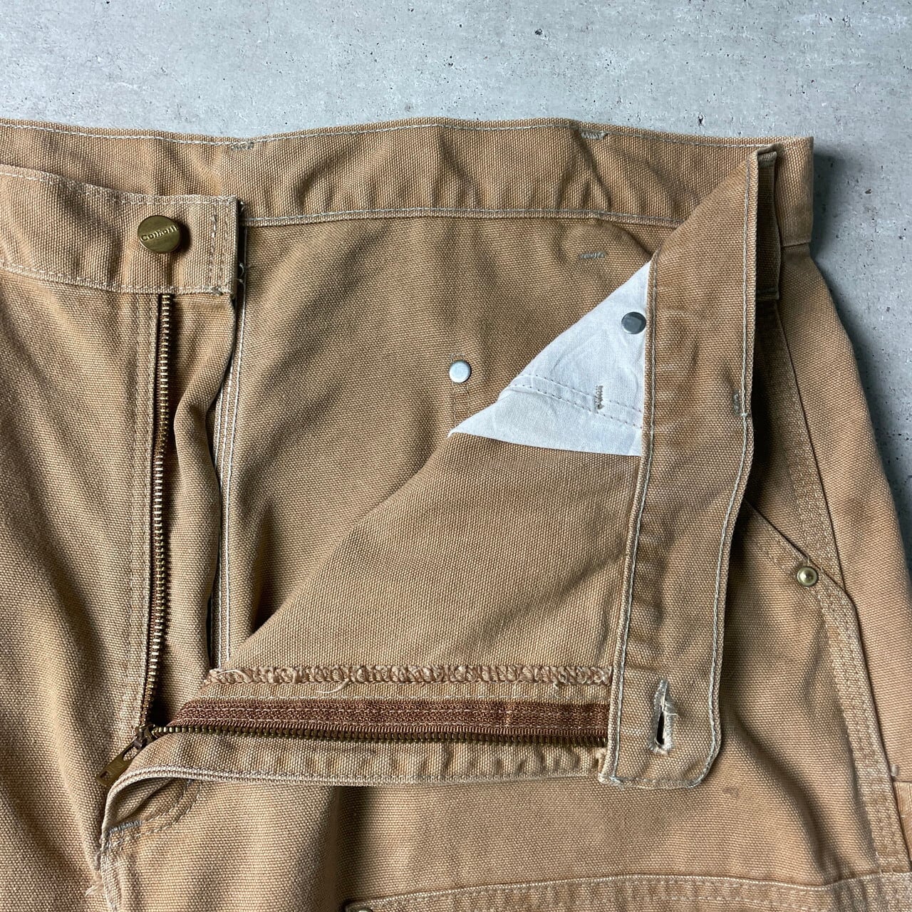 90年代 Carhartt カーハート ダック地 ダブルニー ペインターパンツ 