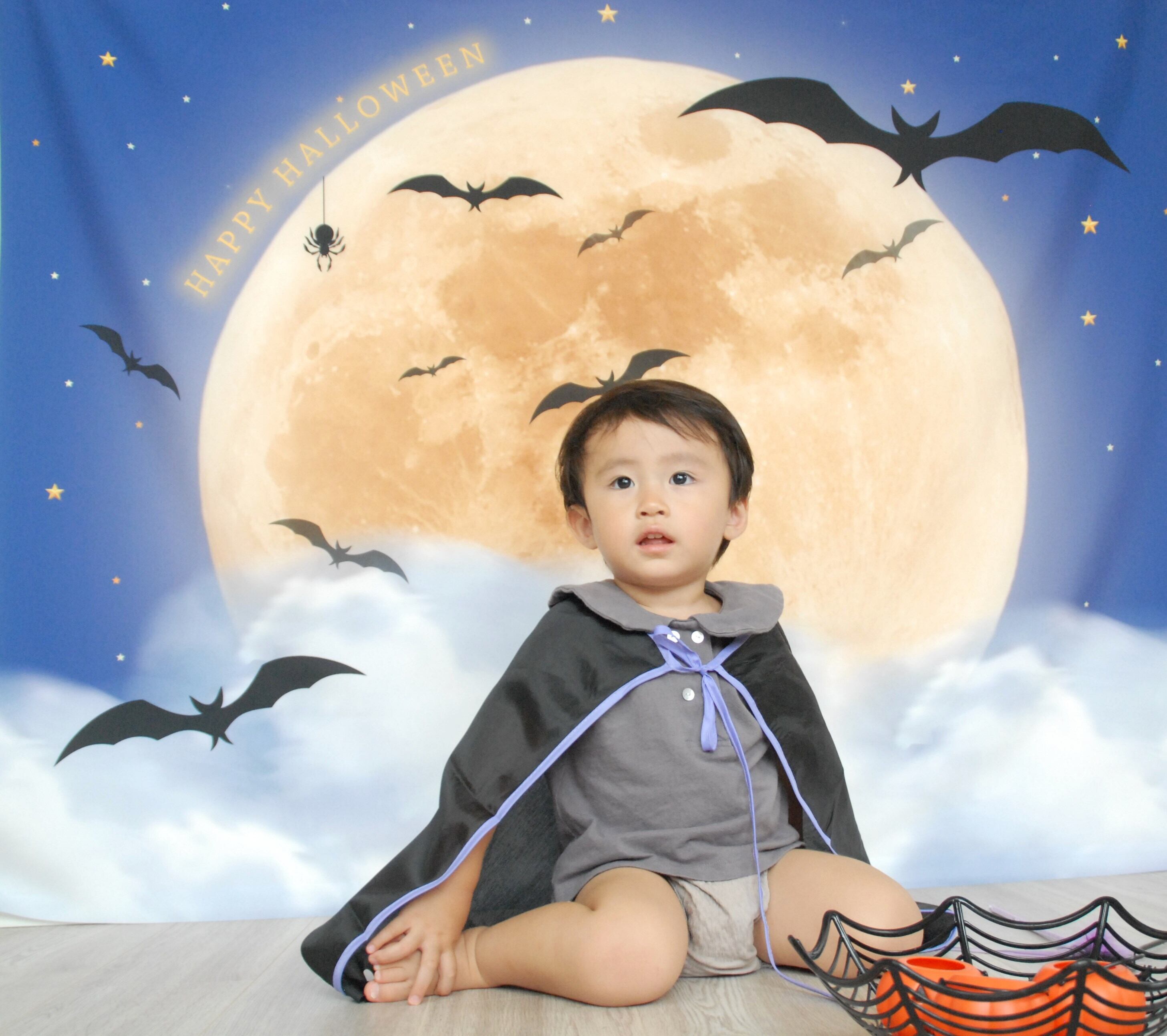 ハロウィンナイトマット｜おうち写真館・ハロウィン背景布・日本製