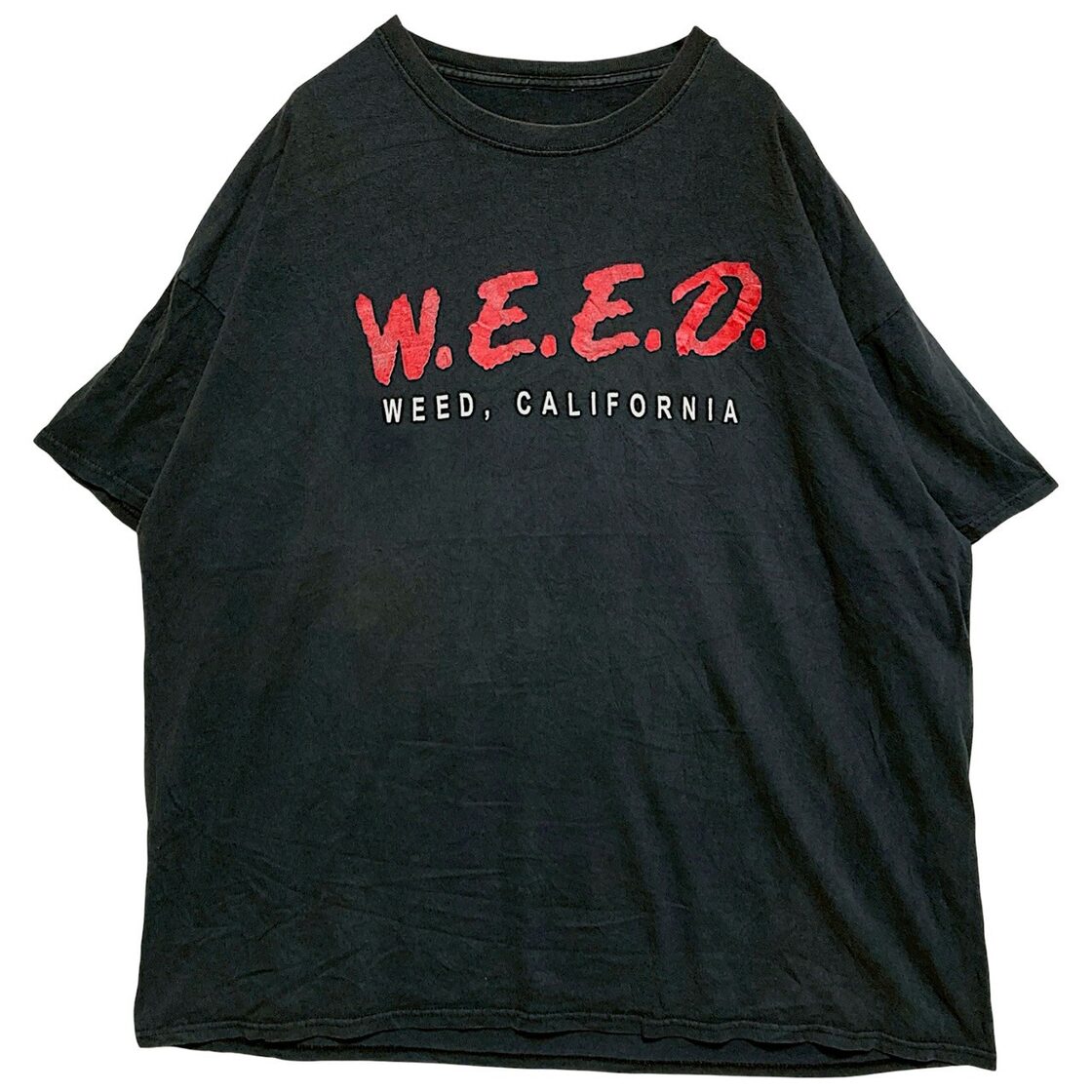 パロディ Tシャツ ビンテージ 古着 黒 マリファナ 大麻 ガンジャ WEED 