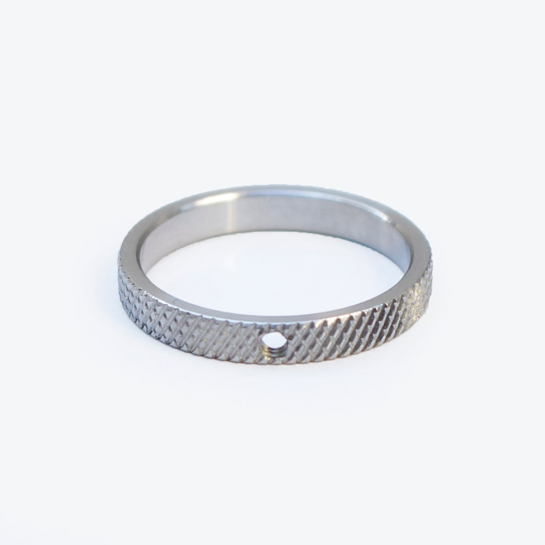 TAZOE(タゾエ) Small Factory Ring 指輪【ステンレス 3mm幅】(1つ穴