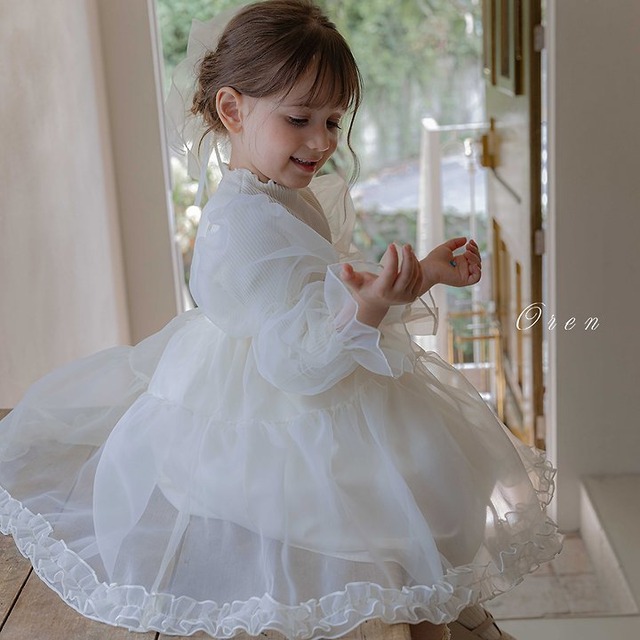 【取寄】oren｜severine organza dress｜セブリンオーガンジーワンピース｜S-XL｜baby&kids｜26 autumn