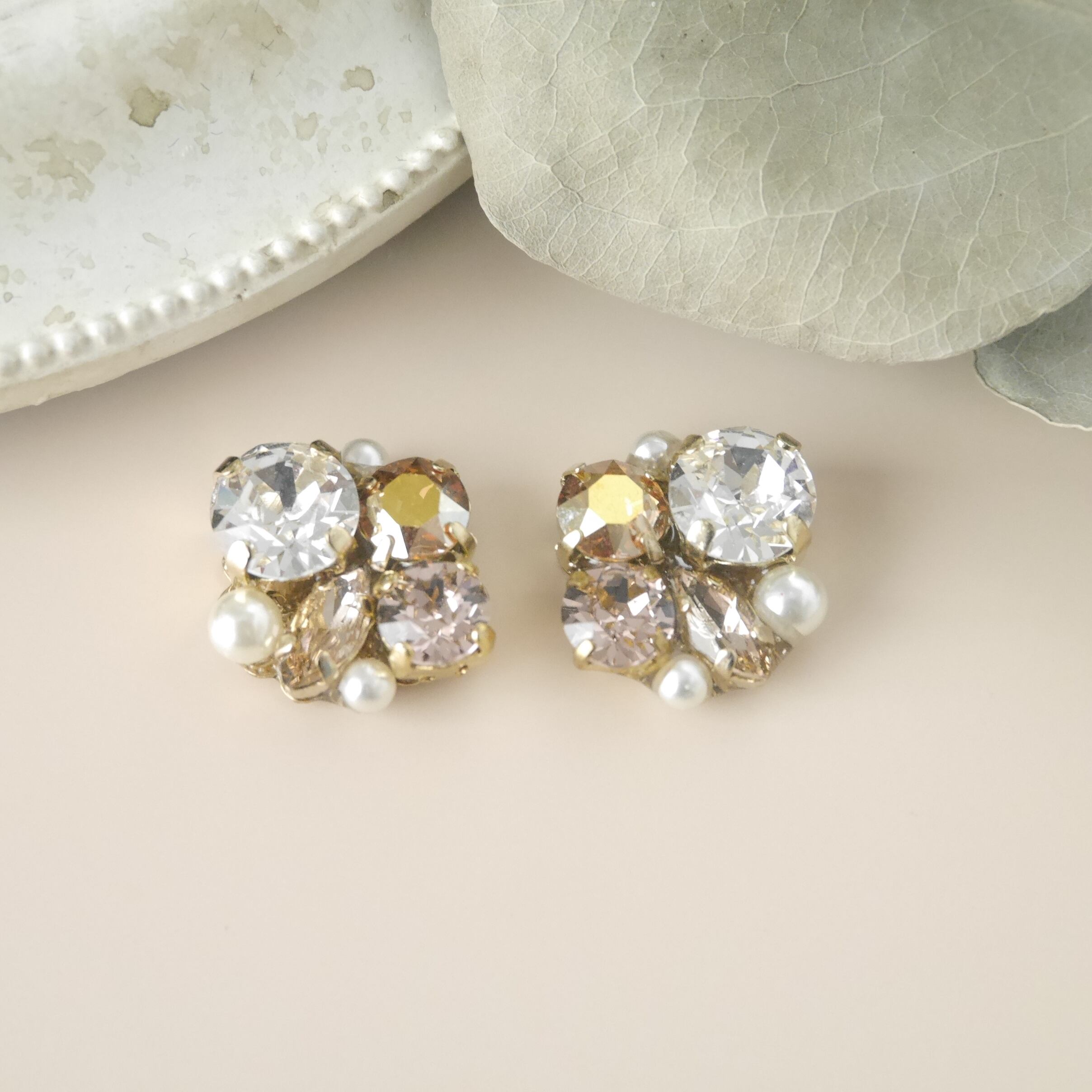 ランタナ ピンクイエロー スワロフスキー