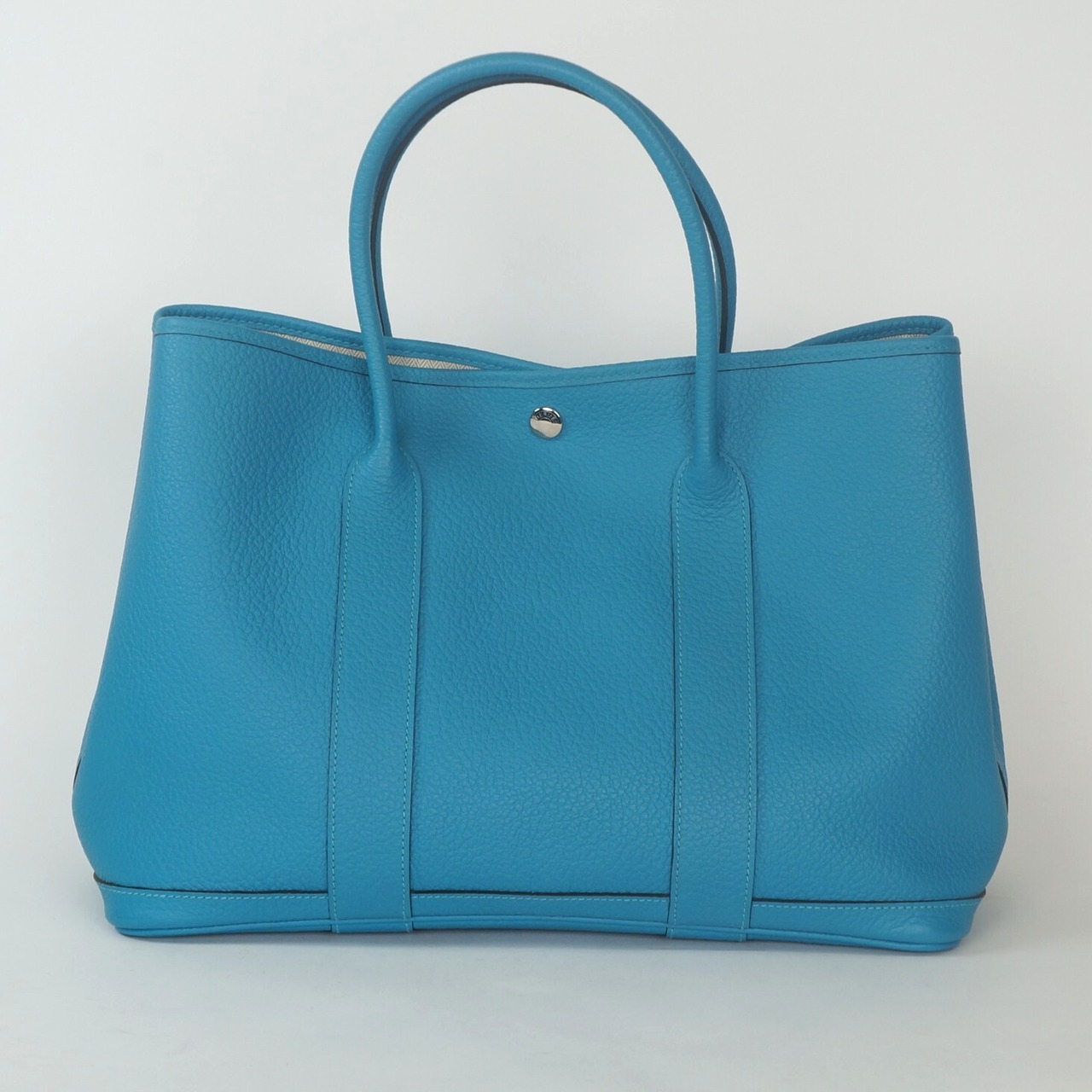 Hermès エルメス ガーデンパーティ 36 PM ヴァッシュカントリー ハンドバッグ ハンドバッグ シルバー金具 □R:2014年