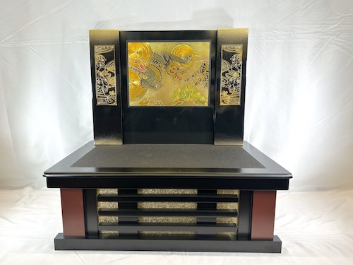 兜飾りの飾り台&屏風のみ 10362 収納台 差し込式 四角枠 収納彫金風屏風 セット 飾り台&屏風のみ 五月人形 兜飾り コンパクト 端午の節句 初節句 お祝い こどもの日 こだわりの兜 日本文化 日本伝統 日本土産 菖蒲の節句 節句飾り 伝統工芸